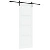 vidaXL Porta Deslizante Branco e Preto 83 x 232 cm