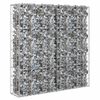 vidaXL Muro gabi&atilde;o com tampas a&ccedil;o galvanizado 80x20x100 cm