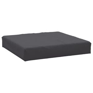 vidaXL Almofad&atilde;o para sof&aacute; de paletes 60x60x6 cm tecido antracite