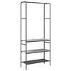 vidaXL Suporte para Roupas Sonoma cinzento 77 x 30 x 171 cm