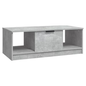 vidaXL Mesa de centro 102x50x36 madeira processada cinza cimento