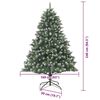 vidaXL &Aacute;rvore de Natal Artificial Verde 240 cm PVC, Pl&aacute;stico e A&ccedil;o