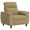 vidaXL Sof&aacute; Marrom Claro 95 x 90 x 95 cm Tecido