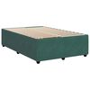 vidaXL Cama boxspring com colch&atilde;o 120x190 cm veludo verde-escuro