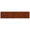 vidaXL Canteiro elevado de jardim 360x40x80 cm a&ccedil;o corten