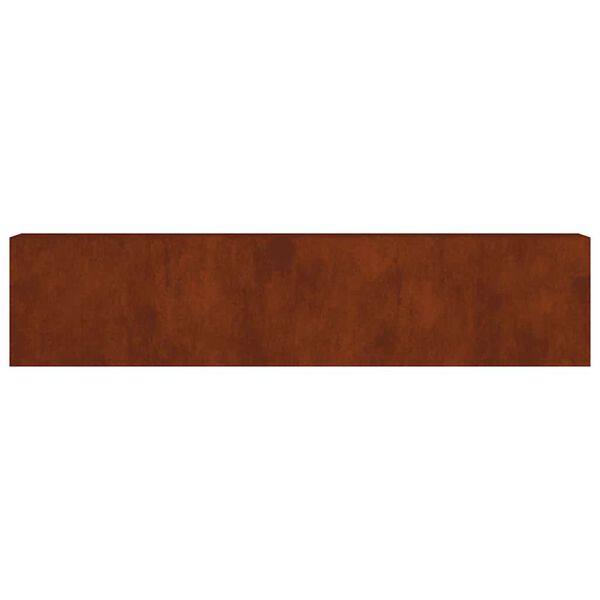 vidaXL Canteiro elevado de jardim 360x40x80 cm a&ccedil;o corten