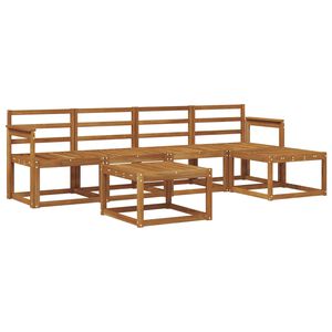 vidaXL Conjunto de Sof&aacute;s para Exterior 6 pcs Natural