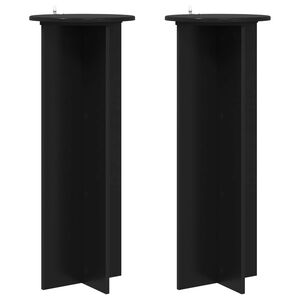 vidaXL Suporte para Plantas 2 unid. Preto &Oslash;40 x 100 cm