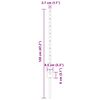 vidaXL Poste de Cerca 5 pcs Cinzeto 80 cm A&ccedil;o