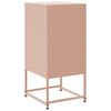 vidaXL Mesa de cabeceira 36x39x78 cm aço rosa