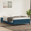 vidaXL Cama sem molas/colch&atilde;o 160x210 cm veludo azul escuro