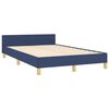 vidaXL Estrutura de cama sem colch&atilde;o 120x190 cm tecido azul