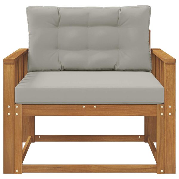 vidaXL Sof&aacute; M&eacute;dio Externo Madeira S&oacute;lida de Ac&aacute;cia Natural