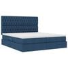 vidaXL Cama com Armazenamento Azul 180 x 200 cm Couro Sint&eacute;tico