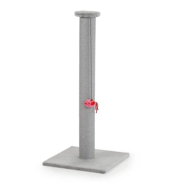 Beeztees Arranhador para gatos Figo XL 40x40x90 cm cinzento 408815