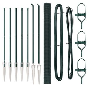 vidaXL Poste de Cerca Verde