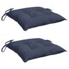 vidaXL Almofadões cadeira 2 pcs 50x50x7 cm tecido oxford azul-marinho