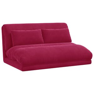 vidaXL Cadeira de Piso Vinho Vermelho 110 x 82 x 55 cm Veludo