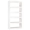 vidaXL Estante/divis&oacute;ria 80x30x167,4 cm madeira de pinho maci&ccedil;a branco