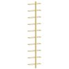vidaXL Garrafeira de parede para 10 garrafas metal dourado
