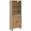 vidaXL Buff&ecirc; 2 pcs Carvalho Artesanal 69,5 x 34 x 180 cm
