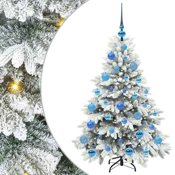vidaXL &Aacute;rvore de Natal Artificial com 150 LEDs Branco 120 cm PE e PVC