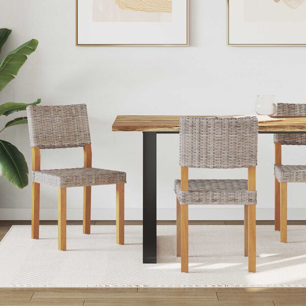 vidaXL 2 pcs Cinza Kubu 45 x 55 x 84 cm Rattan Kubu