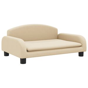 vidaXL Cama para c&atilde;es 70x45x30 cm tecido cor creme