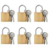 vidaXL U Lock com Chaves 6 unid. Lat&atilde;o Ferro