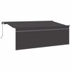 vidaXL Toldo Retr&aacute;til Antracite 400 x 200 cm Poli&eacute;ster e Alum&iacute;nio