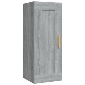 vidaXL Arm&aacute;rio de parede 35x34x90 cm derivados madeira cinzento sonoma