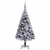 vidaXL &Aacute;rvore de Natal Artificial Branco 150 cm PVC, A&ccedil;o e Pl&aacute;stico