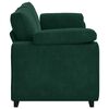 vidaXL Sof&aacute; de 3 lugares 220x77x82 cm veludo verde-escuro