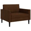 vidaXL Poltrona XL Castanho Couro Suede Sint&eacute;tico