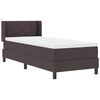 vidaXL Cama box spring com colch&atilde;o Marrom Escuro 80 x 200 cm