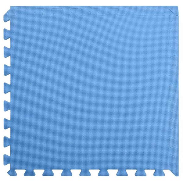 vidaXL Tapetes de Exerc&iacute;cio em Puzzle 24 pcs Azul 8,64 ㎡ Espuma EVA