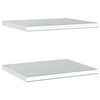 vidaXL Prateleiras de parede 2 pcs 50x40 cm a&ccedil;o inoxid&aacute;vel prateado