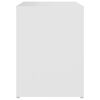 vidaXL Mesa de cabeceira 40x30x40 cm derivados de madeira branco