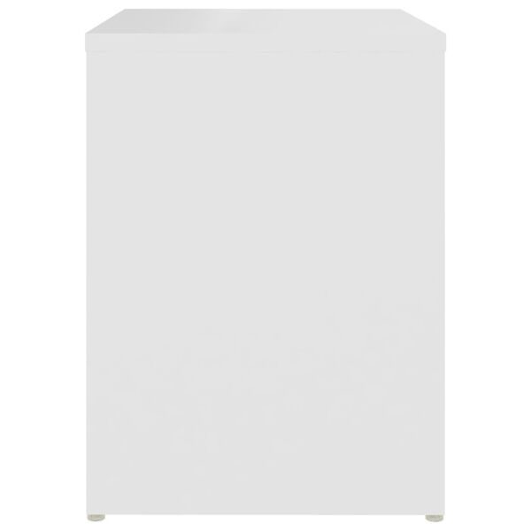 vidaXL Mesa de cabeceira 40x30x40 cm derivados de madeira branco