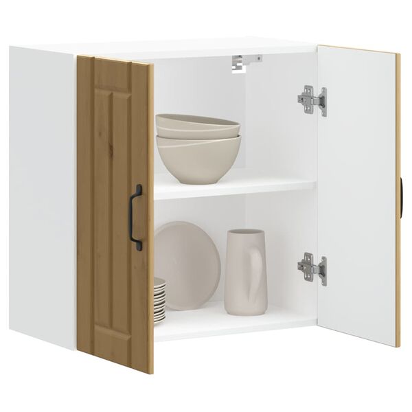 vidaXL Armário de parede da cozinha Lucca madeira carvalho artisiano