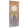 vidaXL Cortina de Porta Inseto multicolorido 200 x 90 cm Bambu