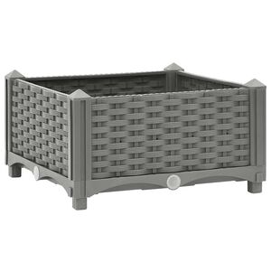 vidaXL Canteiro elevado 40x40x23 cm polipropileno