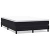 vidaXL Box Cama de molas sem colch&atilde;o preto 140x210 cm Veludo