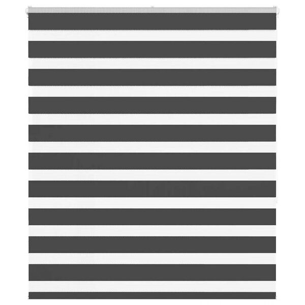 vidaXL Cortina de zebra 125x150 cm largura do tecido 120,9cm poliéster