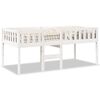 vidaXL Cama de crian&ccedil;a sem colch&atilde;o 90x190 cm pinho maci&ccedil;o branco