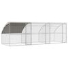 vidaXL Gaiola para galinhas 3 unid. Prateado 600 x 200 x 200 cm