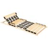 vidaXL Estrutura de cama com 38 ripas e cabeceira ajust&aacute;vel 70x200 cm