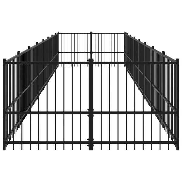 vidaXL Canil de exterior 15,02 m&sup2; a&ccedil;o