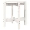 vidaXL Mesa de centro &Oslash; 42,5x45 cm madeira de pinho maci&ccedil;a branco