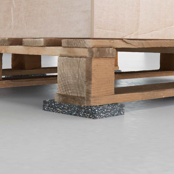 vidaXL Rolo de Borracha Preto 2000 x 10 x 0,6 cm Borracha